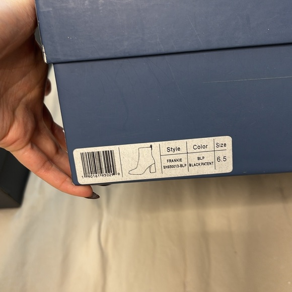 Paige Frankie Black Patent Boots - Picture 10 of 10